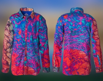 Men's Limited Edition One-of-a-Kind Luxury Shirt from Steve Luongo Designs