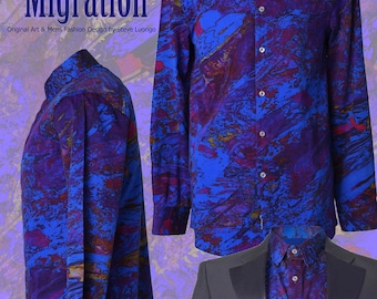 Men's Limited Edition One-of-a-Kind Luxury Shirt from Steve Luongo Designs