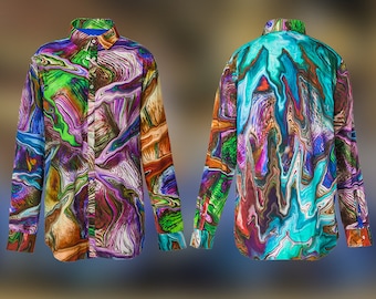 Men's Limited Edition One-of-a-kind Luxury Shirt from Steve Luongo Designs