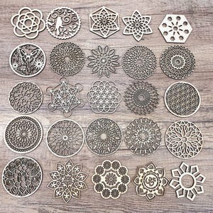 Laser cut Geometric Wood Coasters  coasters, Natural eco-friendly coasters, Coffee coaters, Housewarming gift,Tea coasters