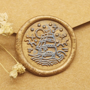 Ship Wax Seal Stamp /pirate ship wax seal Stamp/Custom Sealing Wax Stamp/wedding wax seal stamp