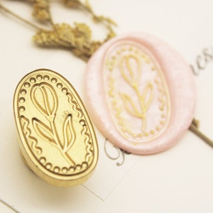 Kit de sellos de cera Tulip mania, personalizado para bodas, sello de cera para bodas, sello de cera para bodas