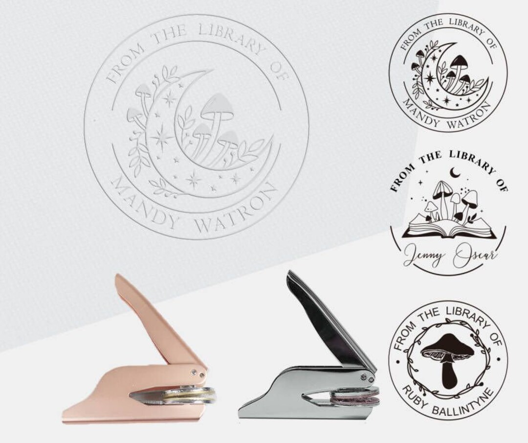 Embossed Graphics Library Personalized Library Embosser ,custom Embosser ,personalized Seal ...