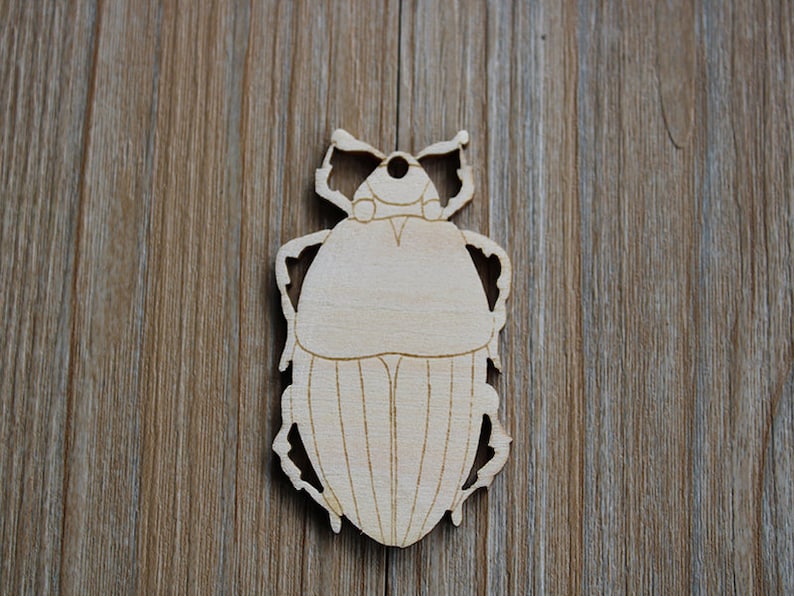 Wall decor,Wooden embellishments Wooden Beetles Shape Blank Shapes Unfinished Wood For DIY Projects