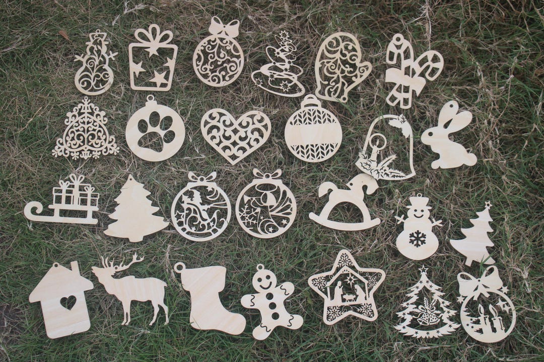 101 Styles Wood Hanging Ornament Craft for Christmas Home Party Decor
