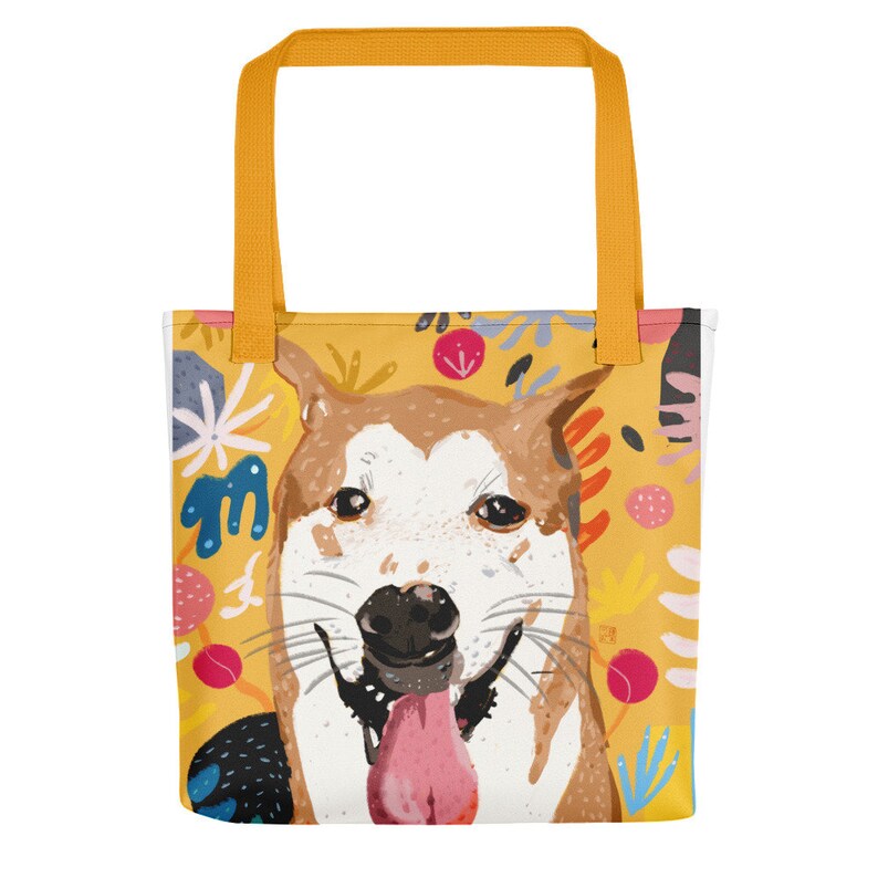 The Artist/'s Dog Yellow Tote bag BB