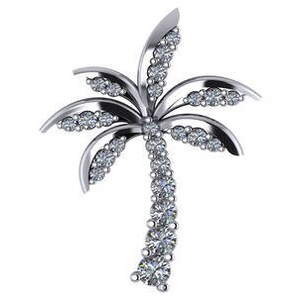 14K Palm Tree Charm