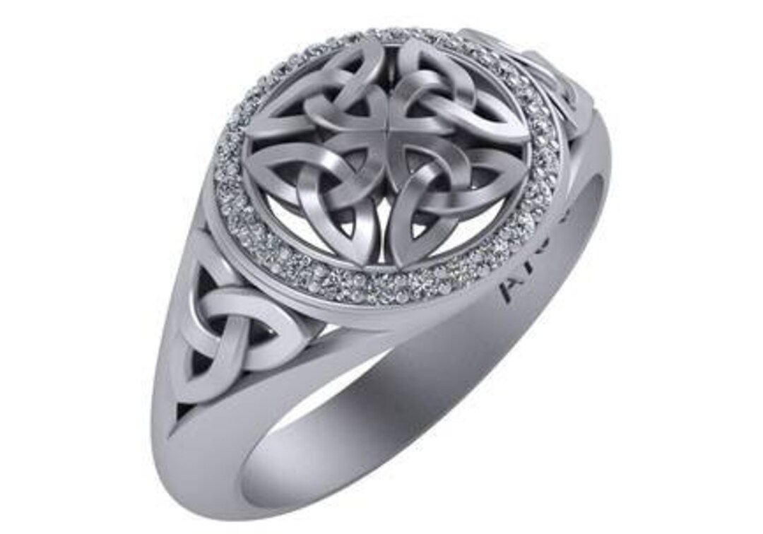 14K Celtic Men's Ring Etsy