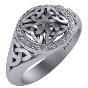 14K Celtic Men&#39;s Ring