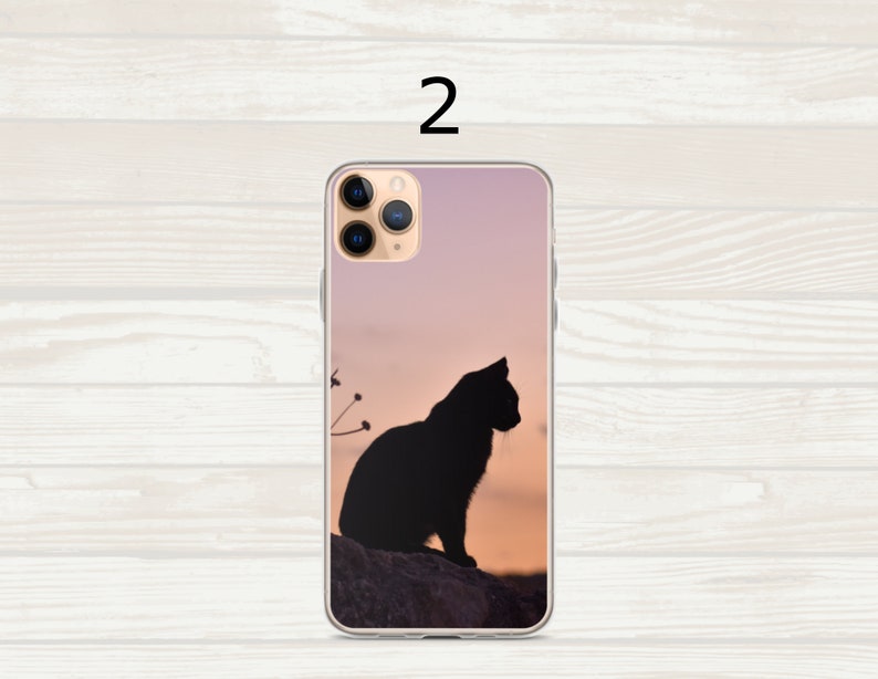 Cats Black Cat Feline iPhone Samsung Case Boho Chic PAT0175