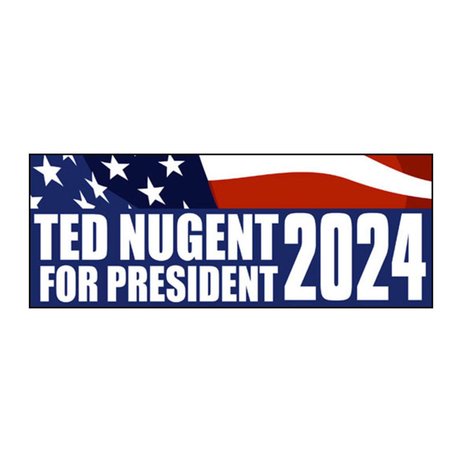 3x9 Inch Blue Ted Nugent 2024 Bumper Sticker badass Bowhunter - Etsy
