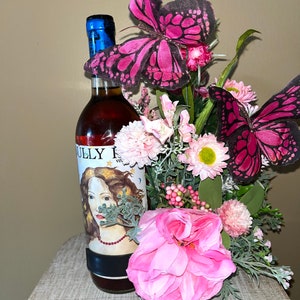 Wine bottle arrangement, wine bottle decor, wine bottle gift