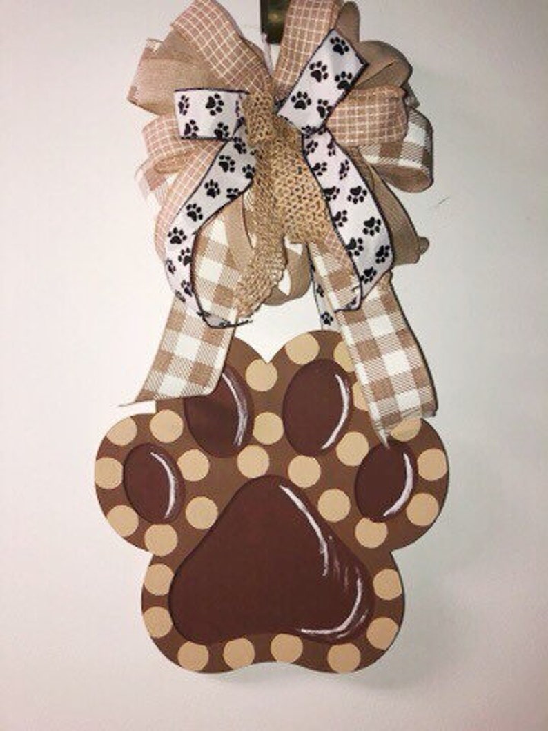Dog paw door hanger dog door hangerpaw door w Etsy