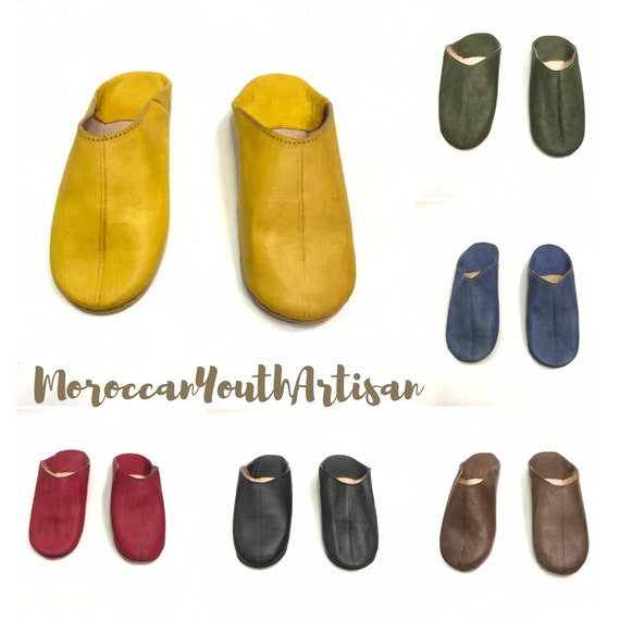 moroccan leather slippers mens