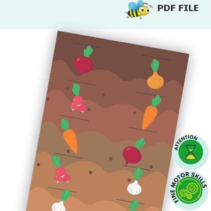 Development of Fine motor skills, memory, attention of the child with the help of an educational digital printable of the game.