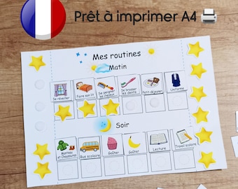 Tableau de tachees pour enfants tägliche Aufgaben für alle kleinen Runden