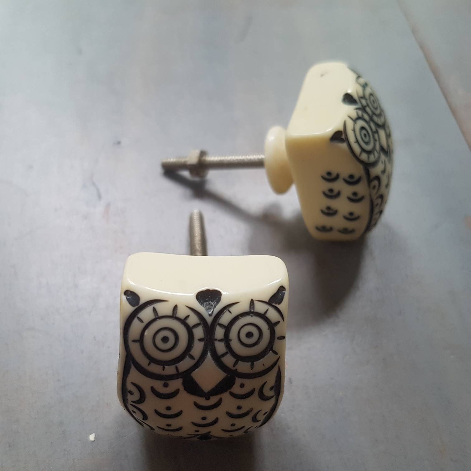 Lovely Owl shaped Drawer Pulls. Furniture Door Knobs. Birds Etsy