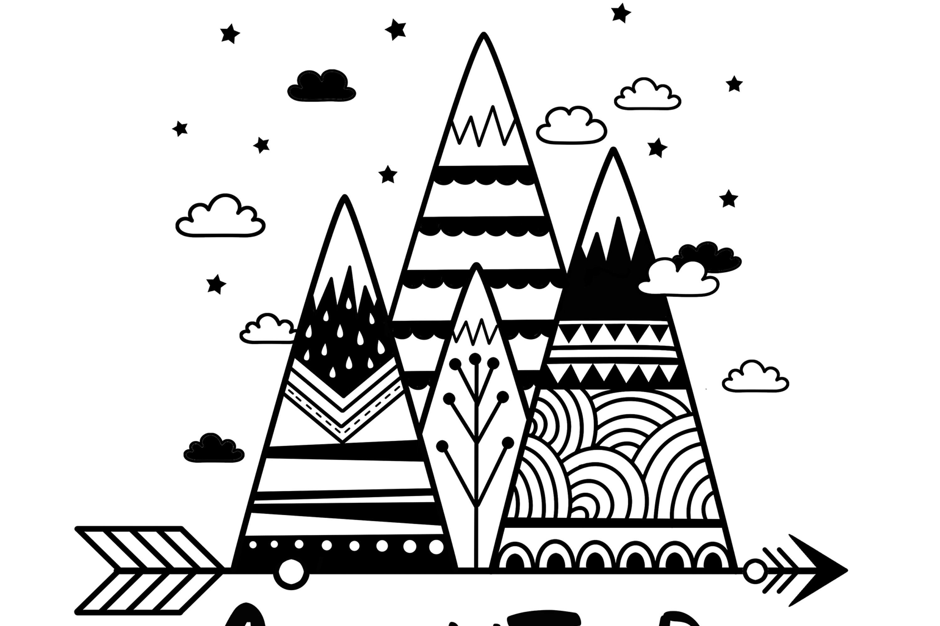 Set of 3 Printable Wall Art Mountain Nursery Adventure Etsy