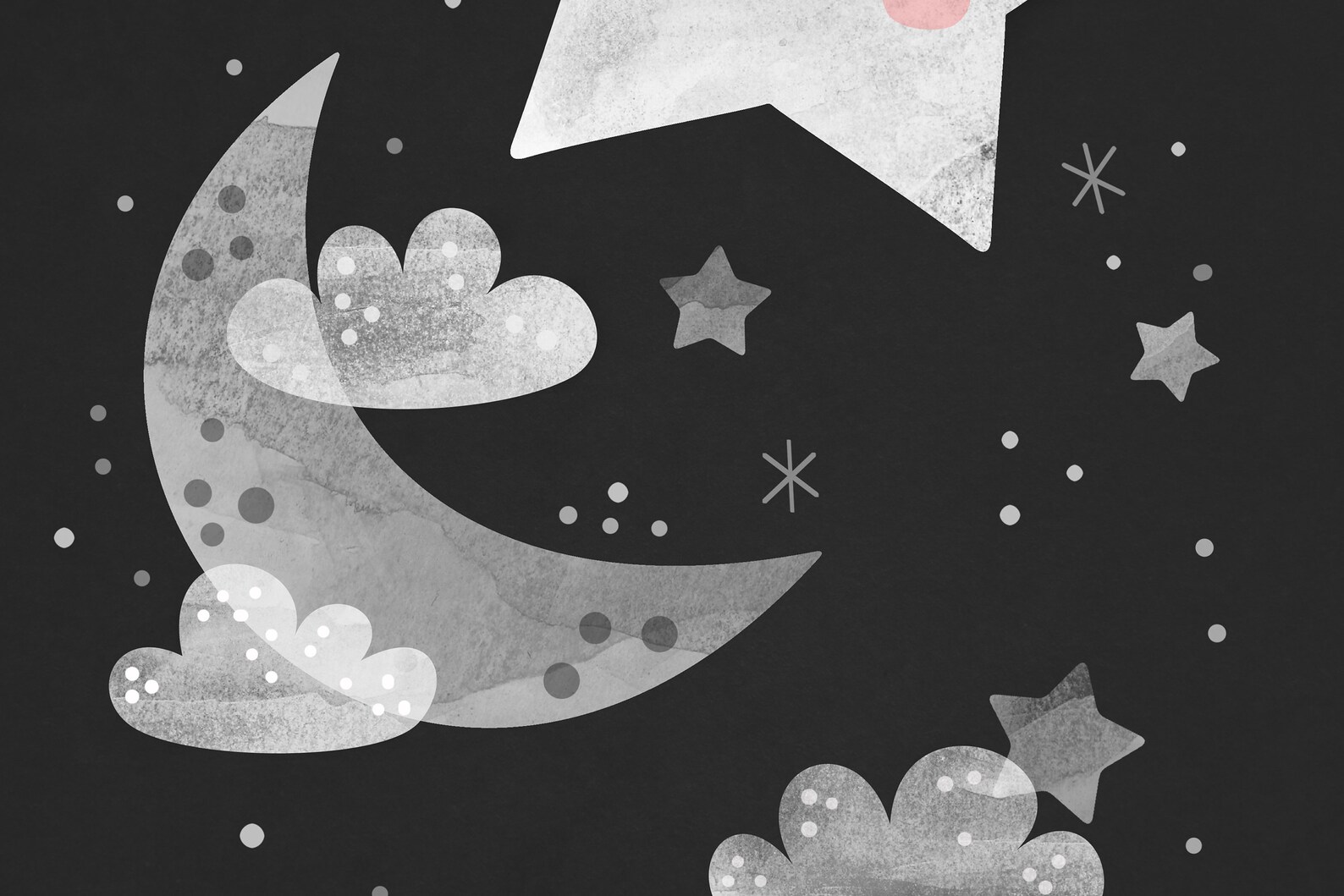Space Themed Nursery Space Poster Moon and Stars Print Etsy