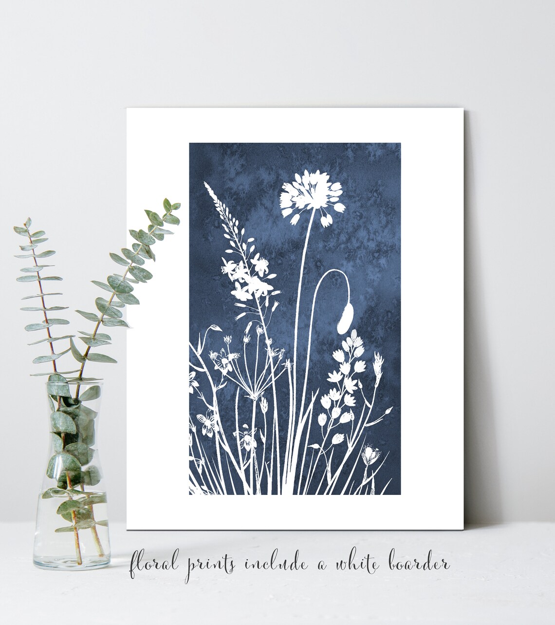 Wildflower Wall Art Print Set of 3, Botanical Floral 3 Piece Watercolor ...