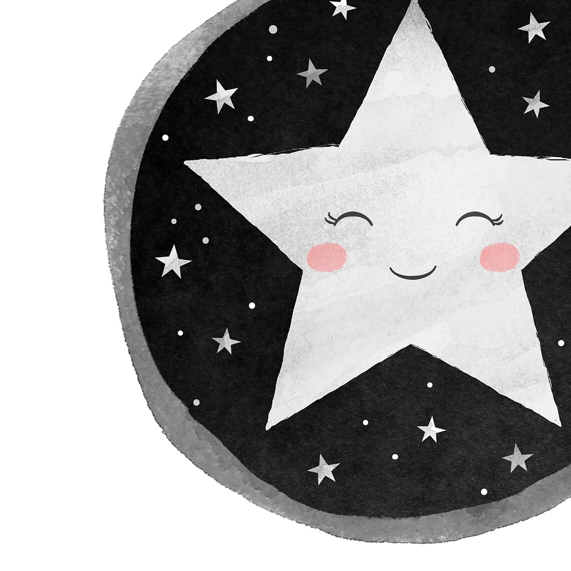 Moon and Stars Printspace Nurseryset of 3 Printable Wall Etsy