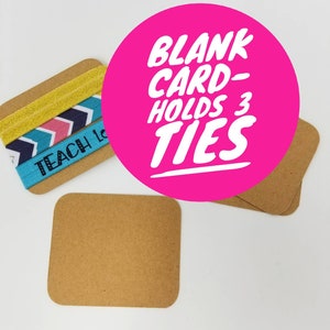 SOLO CARTA - semplice - senza lacci - Contiene 3 cravatte - ottimo anche per fermagli per capelli, fiocchi, braccialetti, appunti e altro ancora! Spessa, copertina, cravatta marrone Kraft