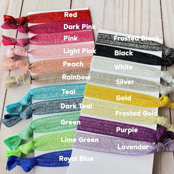 Glitter Ties! Mix of all or pick your color! 5, 10, 25, 50, or 100 ties