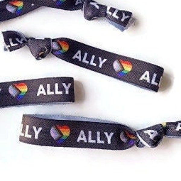 5 or 10 Pride Ally, Ties Great for parades, favors support, pride, decor, lesbian, gay, wedding- all inclusive flag, LGBTQ+, Support