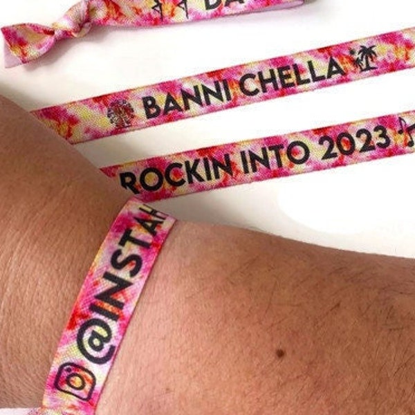 Festival bracelets personalised Clearance