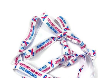 5 or 10 ties - Pregnancy and Infant Loss Awareness - Miscarriage, SIDS, pregnancy loss, Infertility - great for awareness, support