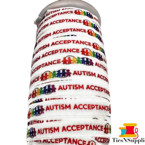 5, 10, or 25 Bracelets / Wrist Bands/ Ties Autism Acceptance Rainbow Infinity Hairties /Bracelets, inclusion, acceptance, neurodiversity