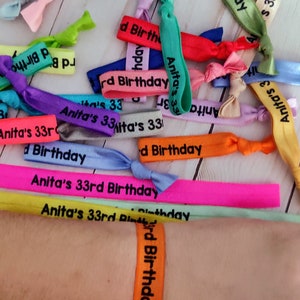 Party Favors-  Personalized Customized bracelets- graduation, birthday, festival, event, group, bachelorette, bachelor- pick color, font