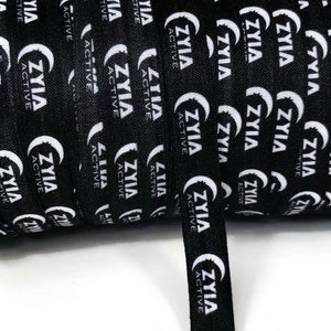 BY THE YARD Zyia active- Black, White, Purple, Lime Green - wholesale, uncut, 5/8" great for decor, crafts, bows, head bands, gifts