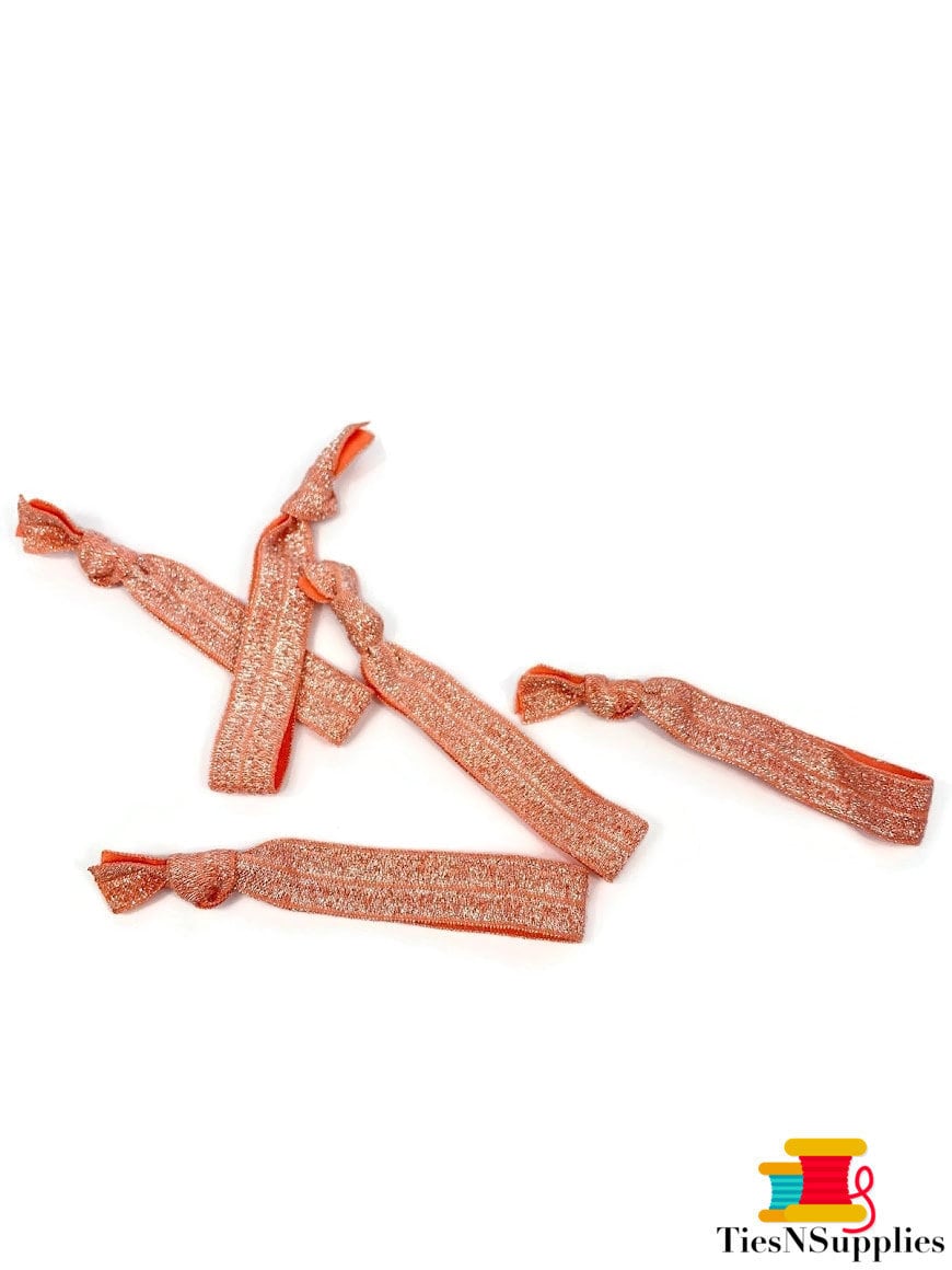 NWT Anthropologie Large Mixed Beaded Hair Ties or Wrist Bands, Set of 5, Peach Large Mixed Beaded Hair Ties, Set of 5 | Anthropologie main image 4
