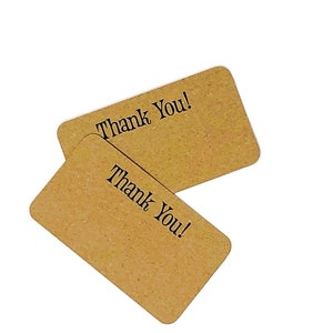 Mais de 10 cartões - Cartão de agradecimento - Ótimo para notas de clientes, cartões de agradecimento, porta-laço, porta-elástico de cabelo - 3,25" x 2"