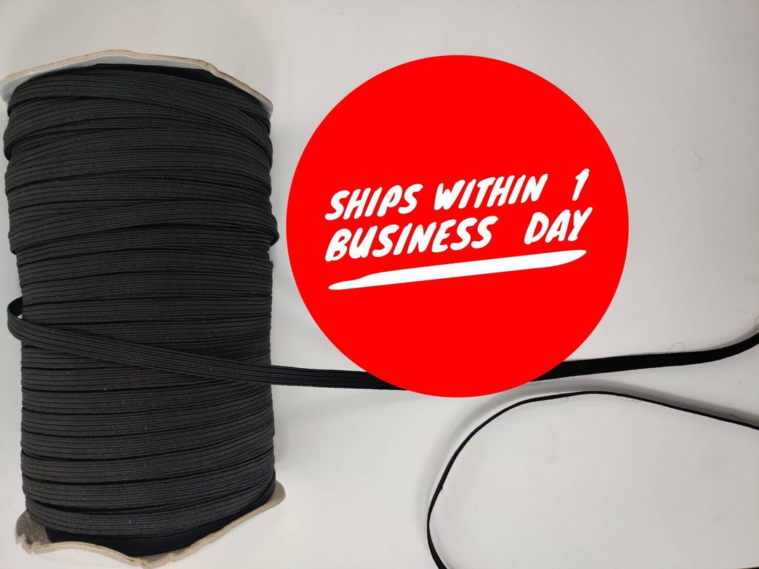1/4(6mm) elastic ribbon high quality 100yards sewing stretch band