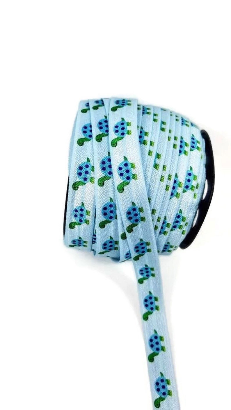 wrapping ribbon 5 or 10 Ties Hairties Bracelets Arm Bands -Great for gift birthday party- cinch free crease free- turtle blue green