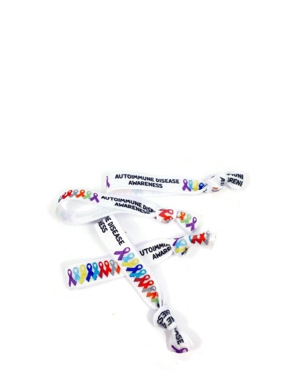 Autoimmune Support Ribbon 5 or 10 Ties Autoimmune Disease Awareness Ribbon- Great for Awareness ...