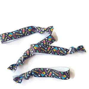 5 ou 10 elásticos/pulseiras com tema odontológico - Ótimo presente odontológico, fita de embrulho, dia de agradecimento - sem apertos, vincos, assistente odontológico