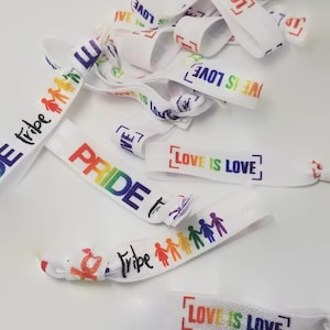10 coiffures/bracelets Pride Tribe - Idéal pour les défilés, les cadeaux, les cartes/cadeaux de la Saint-Valentin, le cadeau d'anniversaire, les événements. LGBT, gay, bisexuel