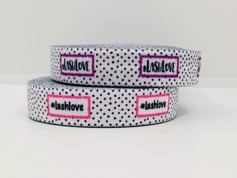 ribbon Red Eyelash- Fold over elastic FOE stretch