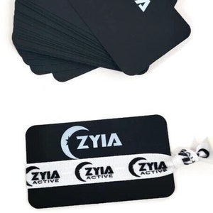 10+ carte SOLO CARTE attive Zyia nere - Ottime per raccolte fondi, biglietti di ringraziamento, porta fiocchi, porta elastici per capelli, - 3,25" x 2" (senza lacci inclusi)