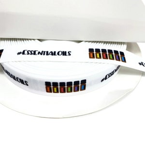 3, 5, 10+ Yards Essential Oils Black Cap GROSGRAIN Ribbon- great for crafts, wreaths, bows, key fobs, pet leashes, dog collars  32mm 1.25&quot;
