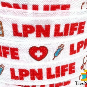 5 o 10 iarde LPN Life - nastro elastico elasticizzato Ottimo per realizzare elastici per capelli, cordini, fasce per la testa, regali per la laurea, colleghi 5/8&quot;