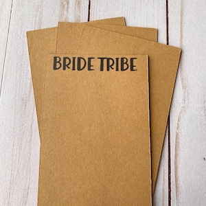 Carte STAMPATE - Bride Tribe - portacravatte per capelli, carta braccialetto, elastici o fiocchi Disponibili diverse misure