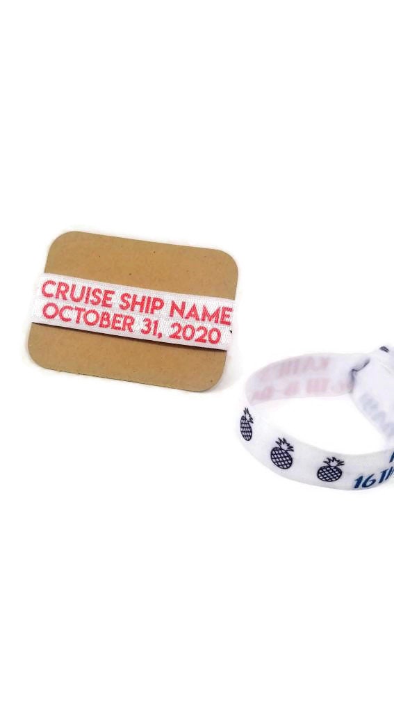 Custom Cruise Ship Bracelet /wristband personalize With Your Etsy