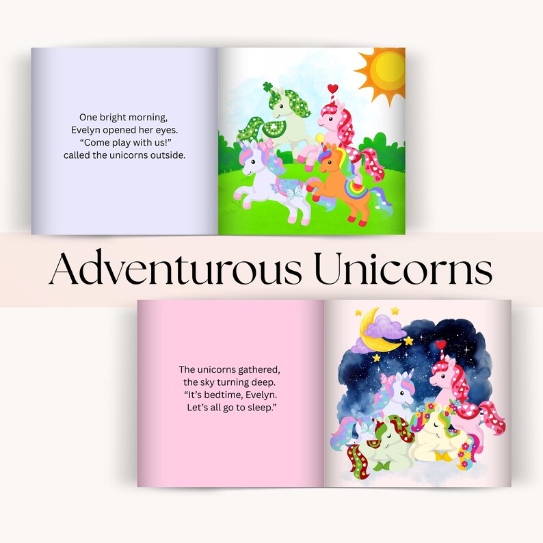 Personalized Unicorn Story Book: Custom Children's Bedtime Keepsake ...