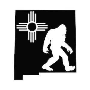 New Mexico Bigfoot Vinyl Decal | Multiple Sizes and Colors