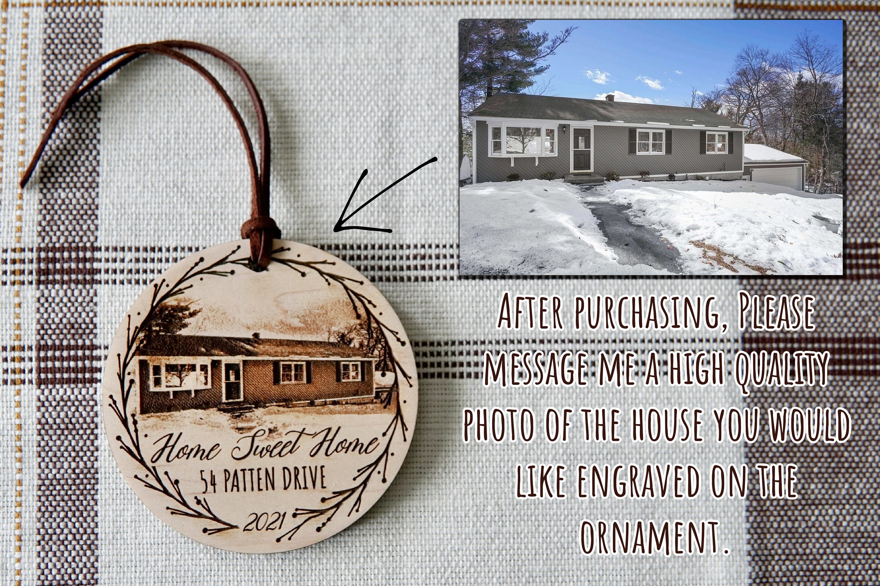 Custom New Home Ornament 2021 Housewarming Gift New House Etsy