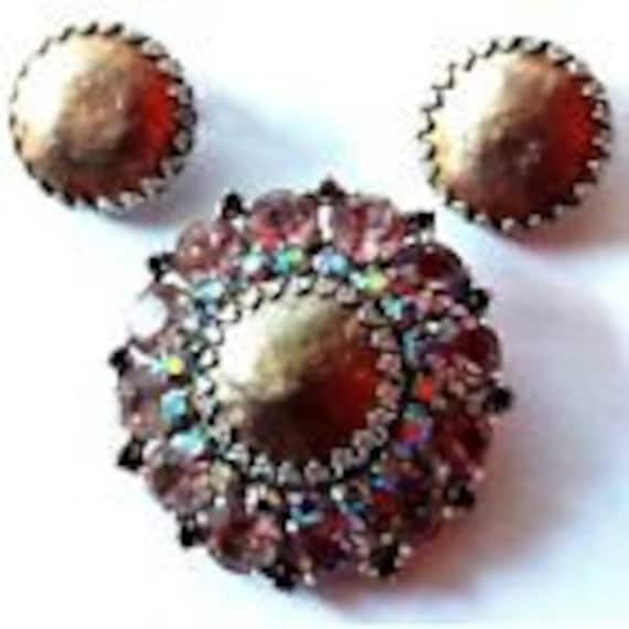 Weiss Vintage, Gorgeous Copper, Pink, and Waterme… - image 1